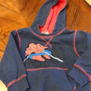 Spider-Man’s sweatshirt and pants